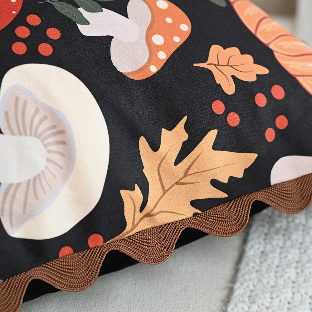 Halloween Day of The Dead Pumpkin Cushion Cover 18x18 Inch Decorative Pillowcase - Image 6