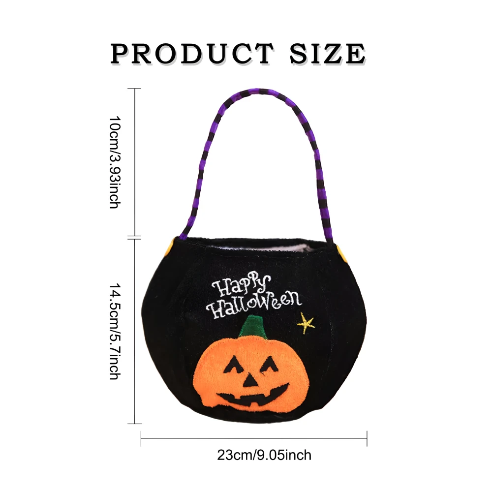 5pcs Halloween Candy & Gift Bags for Kids – Cartoon Treat Bags for Parties - Image 9