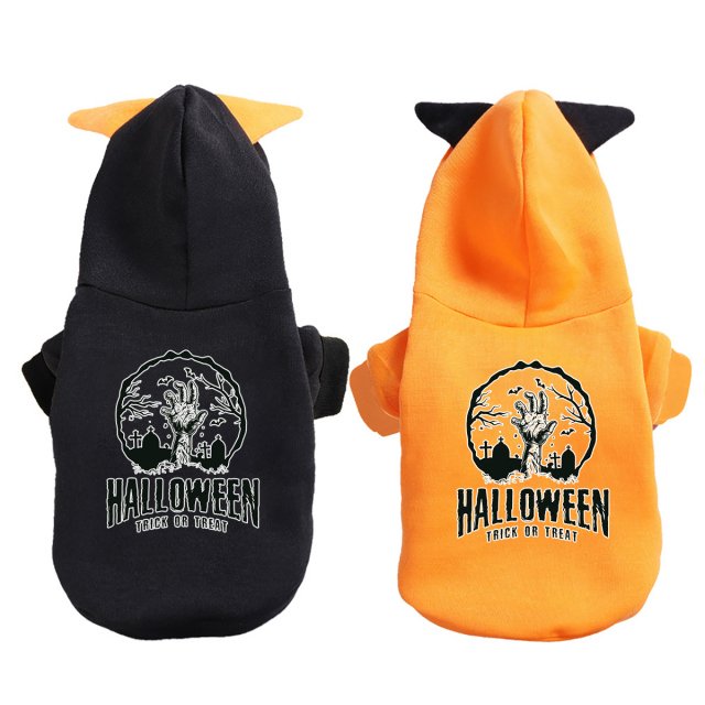 Halloween Cartoon Pet Hoodie Sweatshirt Costume for Cats and Dogs