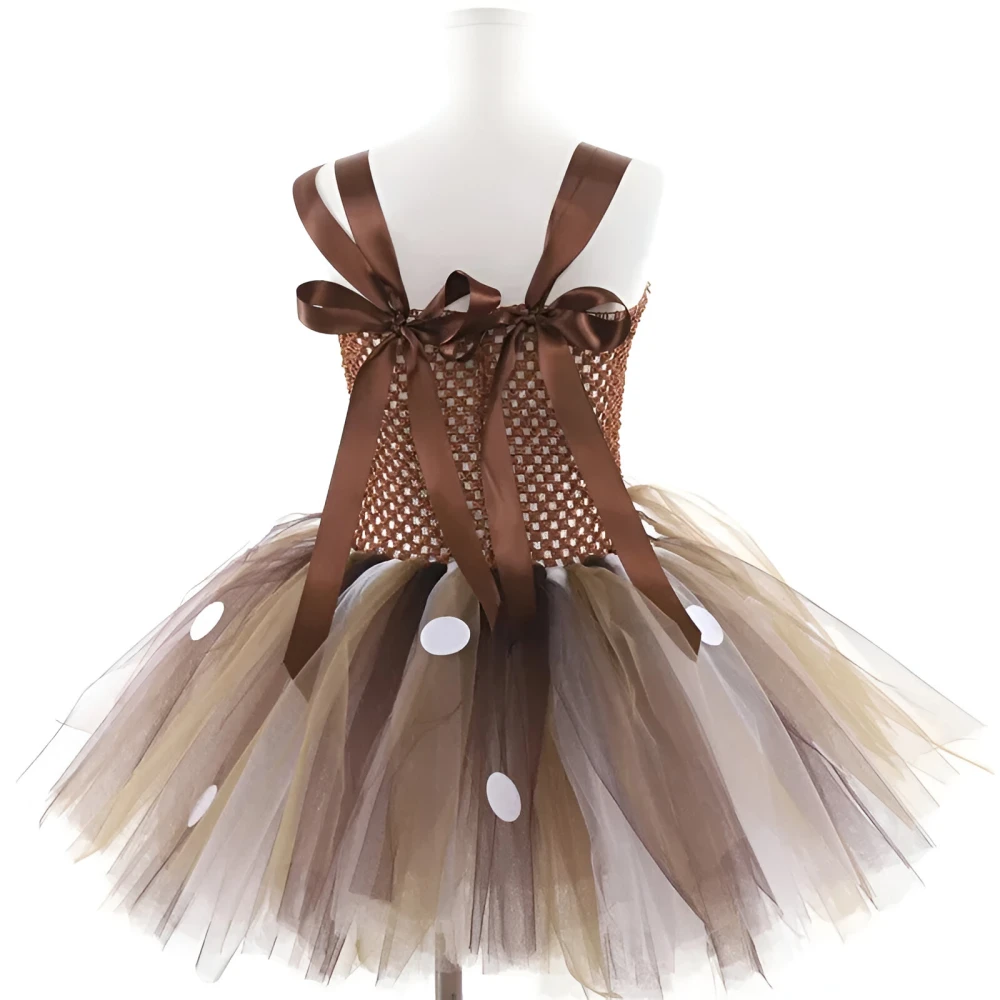 Adorable Baby Girl Reindeer Tutu Dress for Halloween - Image 5