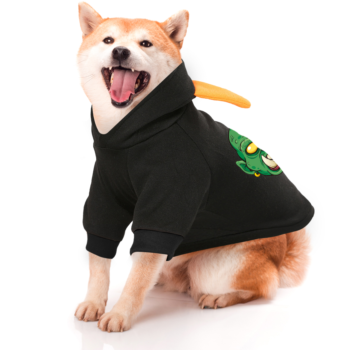 Adorable Cartoon Print Pet Hoodie - Perfect for Halloween Celebrations - Image 2