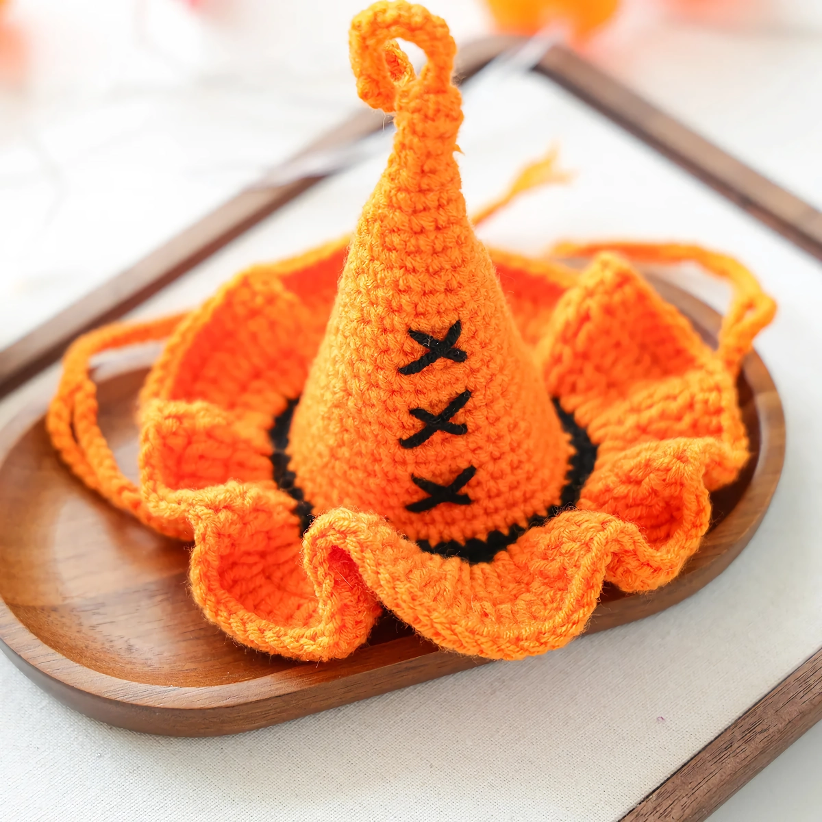 Wizard Hat for Small Dogs & Cats – Halloween Woolen Pet Costume Accessory - Image 4