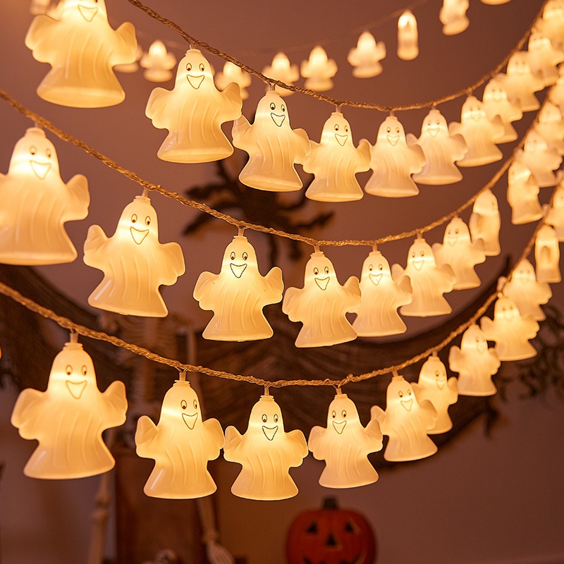 1.5m 10LED Halloween Spooky Ghost Light String – Haunted House Party Decor - Image 5