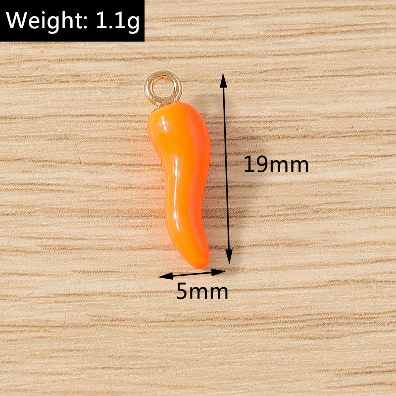 10pcs Colorful Resin Chili Pepper Charms 5x19mm for Jewelry Making DIY Crafts - Image 6