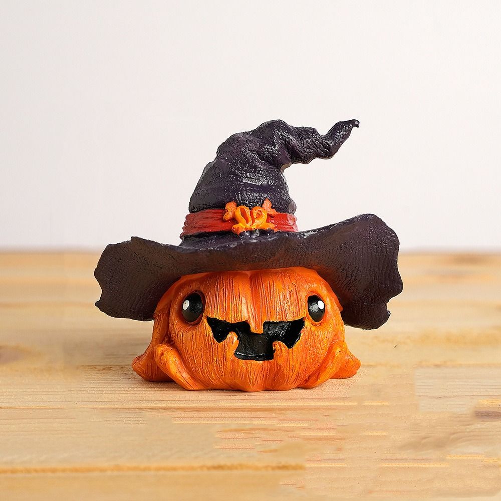 Halloween Cartoon Pumpkin Ornament Resin Ghost Decoration - Image 3