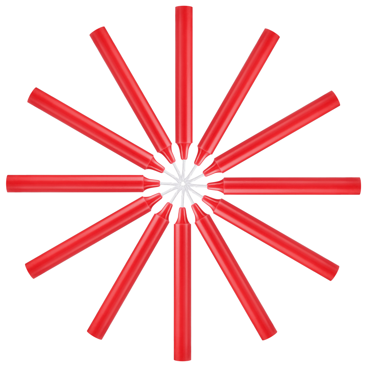 12 Pcs Red Taper Candles - Image 4