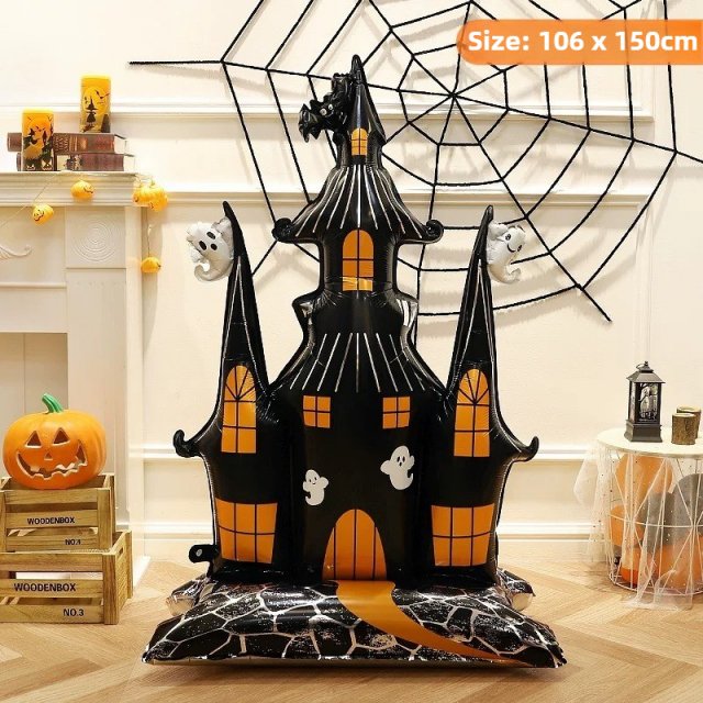 58-Inch Haunted House Halloween Foil Balloon Decoration