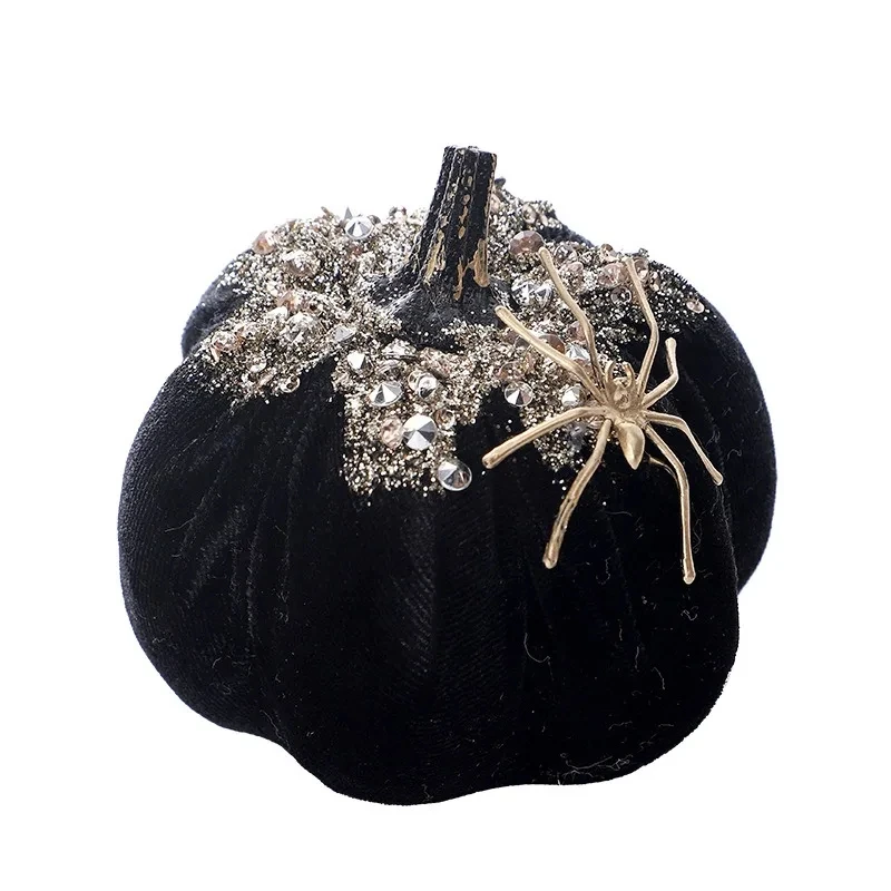 Simulated Spider Pumpkin Halloween Ornament Doll for Home Decor - Image 5