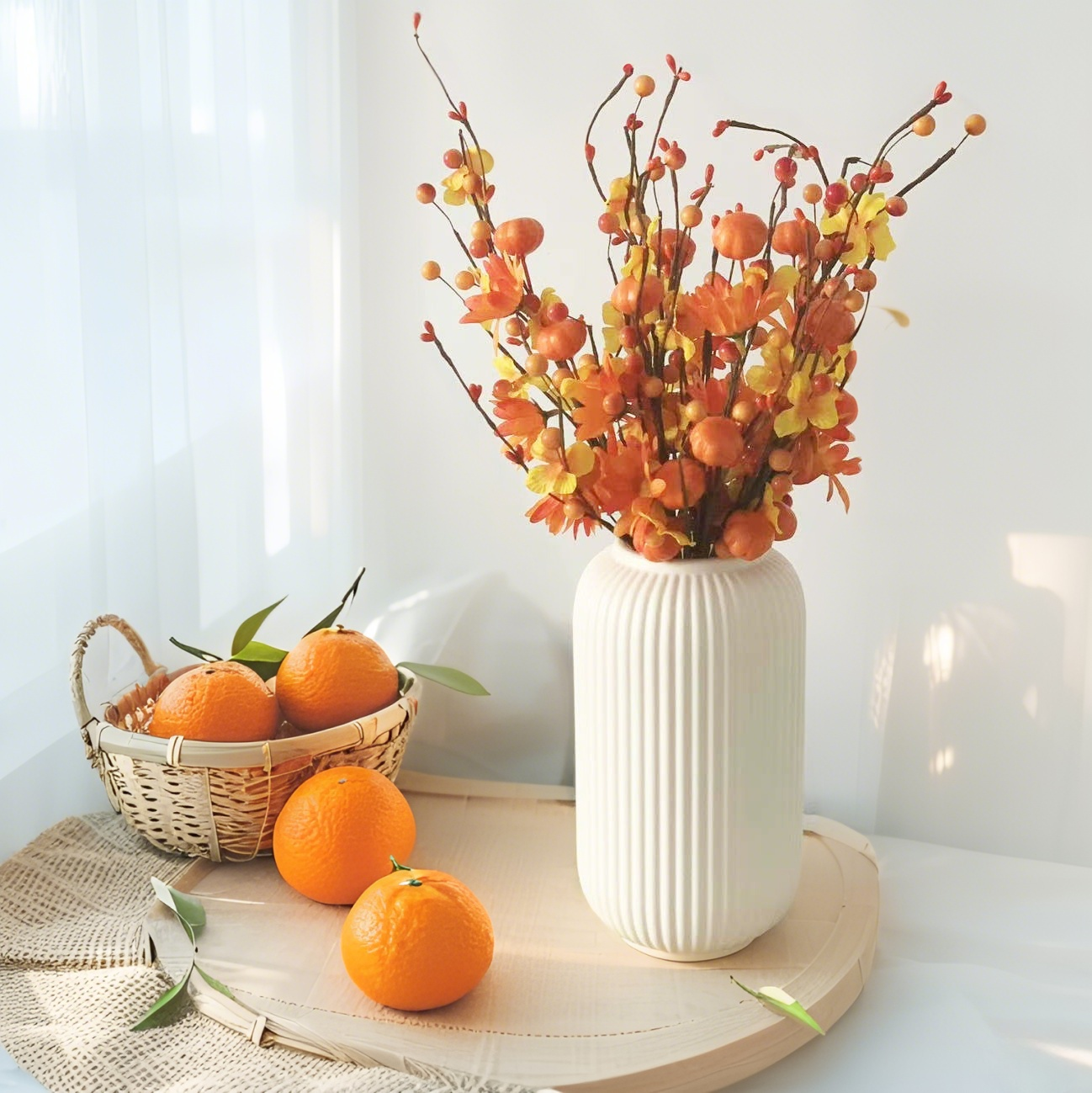 Artificial Pumpkin Berry Branches Autumn Harvest Festival Home Decoration