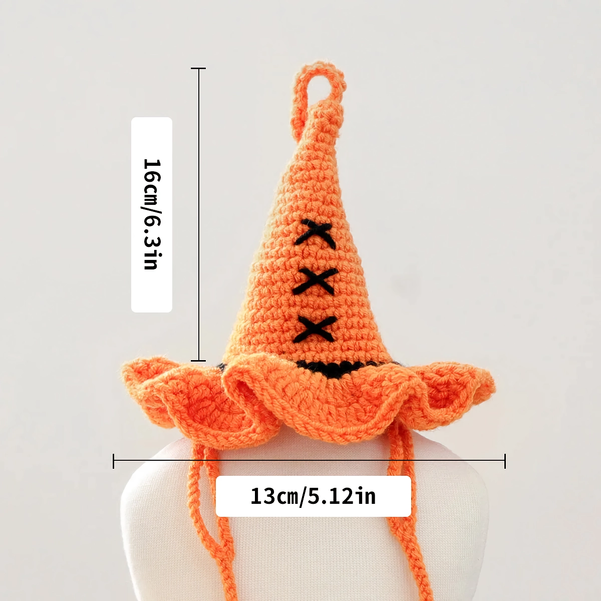 Wizard Hat for Small Dogs & Cats – Halloween Woolen Pet Costume Accessory - Image 5