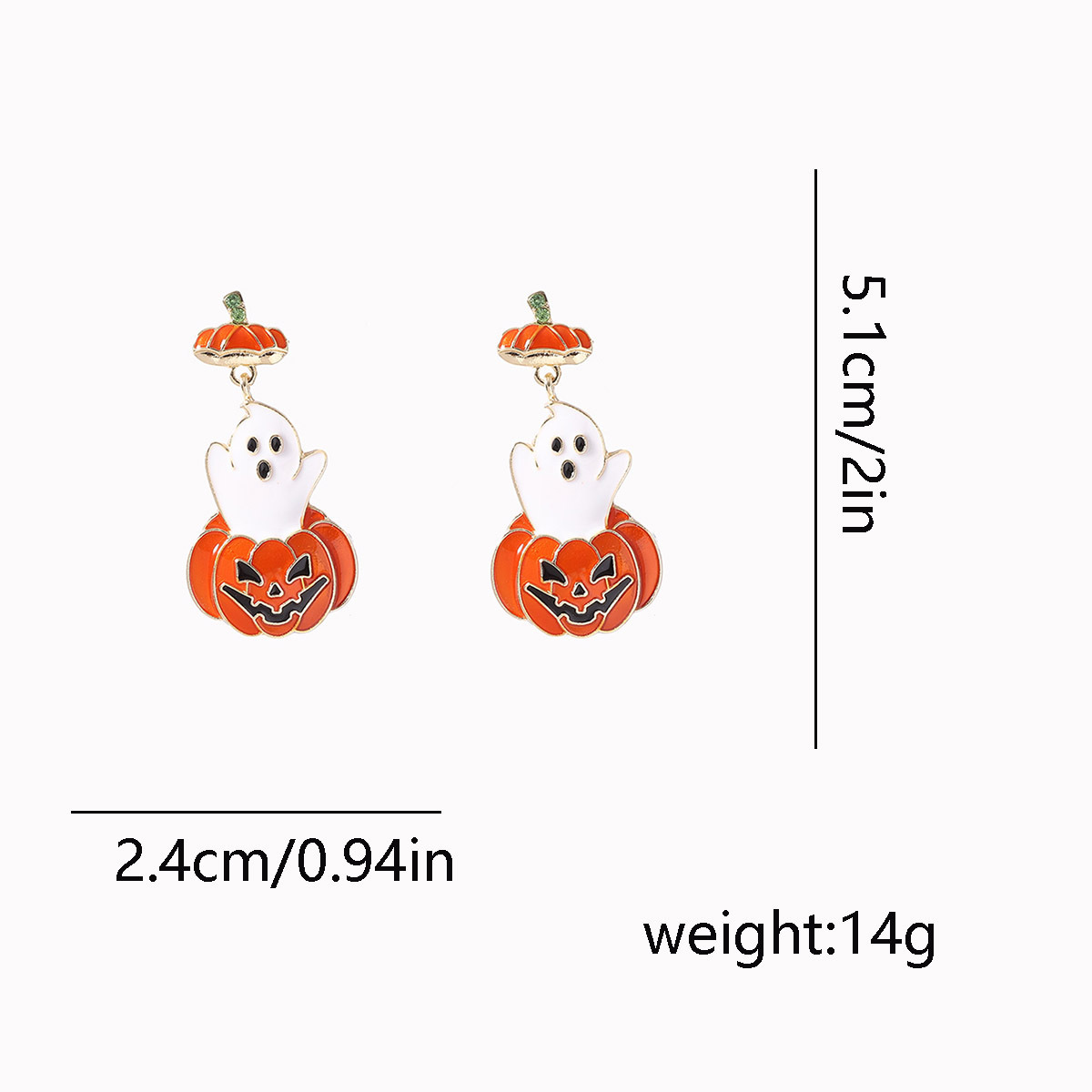 Halloween Pumpkin Earrings - Image 5