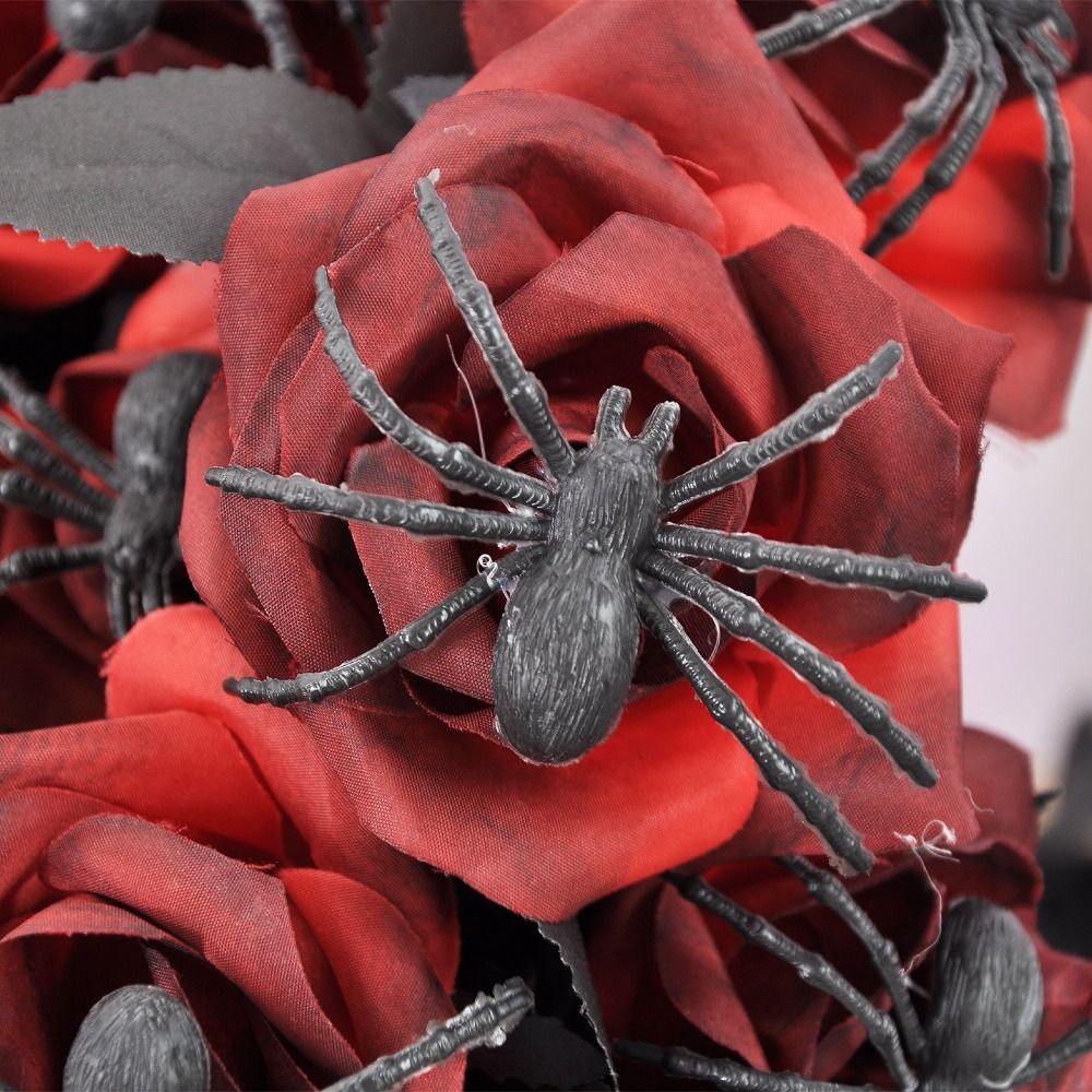 Halloween Gothic Artificial Rose with Spider - Image 4