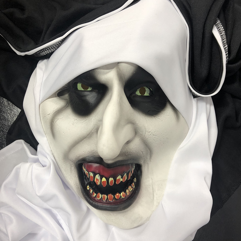 Valak The Nun Cosplay Mask – Scary Halloween Terror Costume Prop - Image 5
