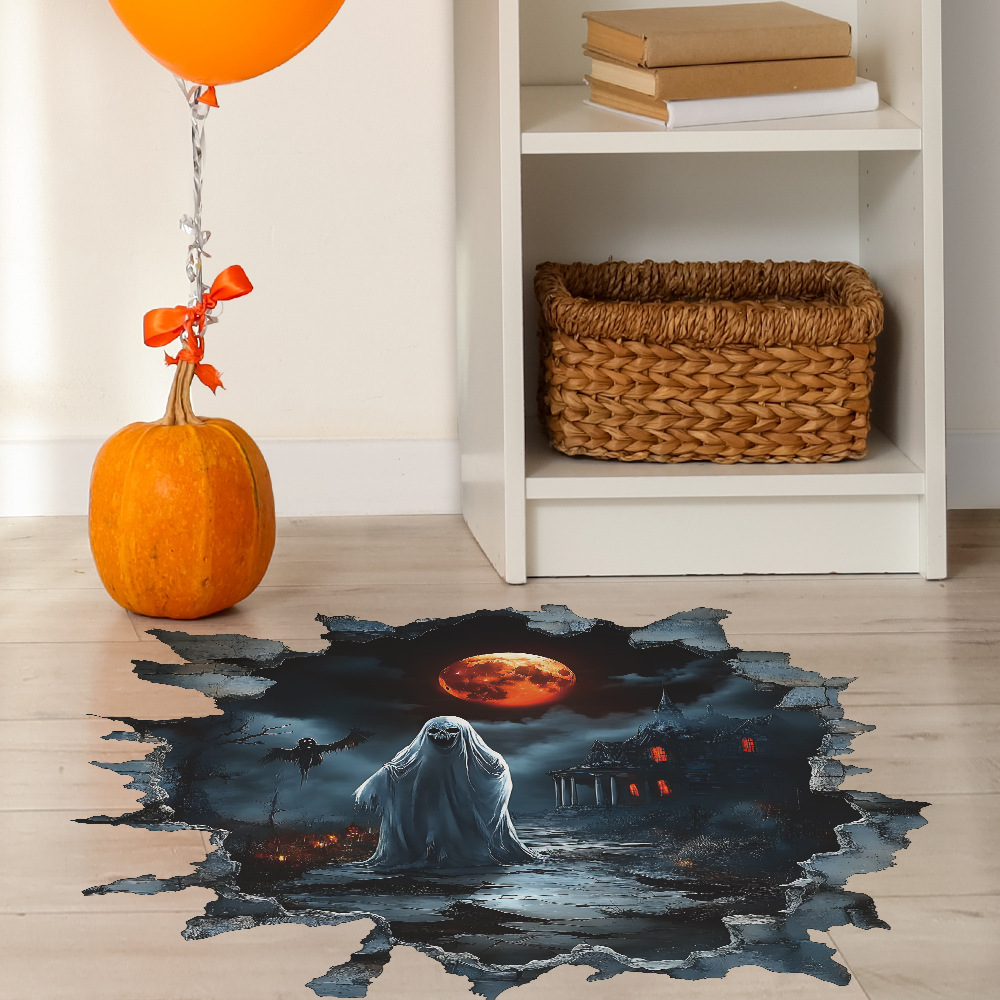 Faceless Ghost Wall Stickers - Creative Halloween Decorations - Image 2