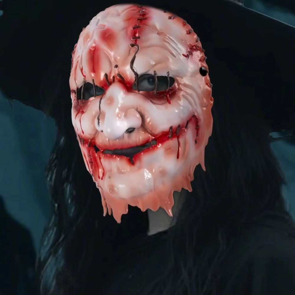 Blood Scar Halloween Witch Mask – Scary Killer Devil Cosplay Facepiece - Image 2