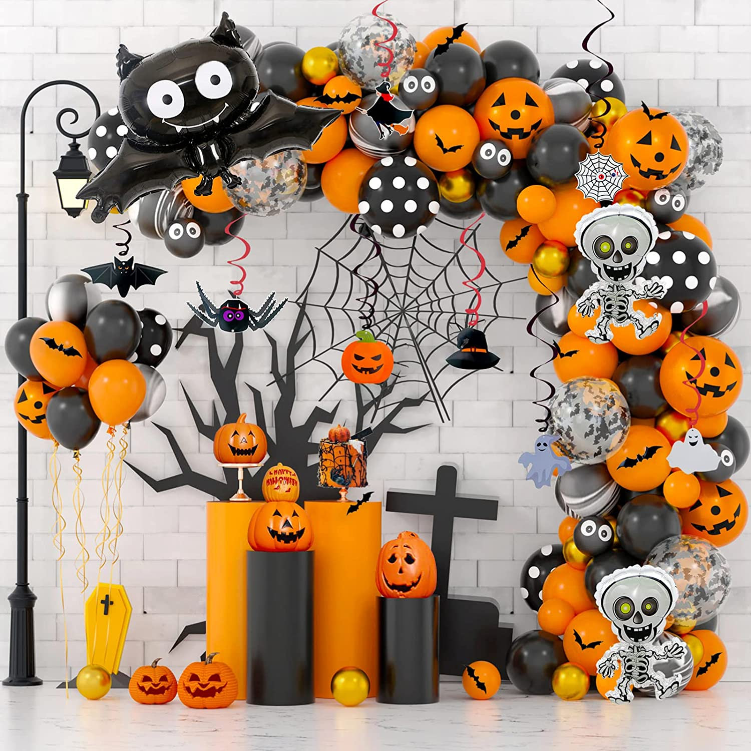 Halloween Bat Balloon Garland Arch Kit - Image 4