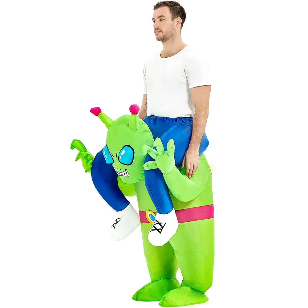 Inflatable Alien Ride-On Costume for Adults – Funny Halloween Cosplay Suit - Image 3