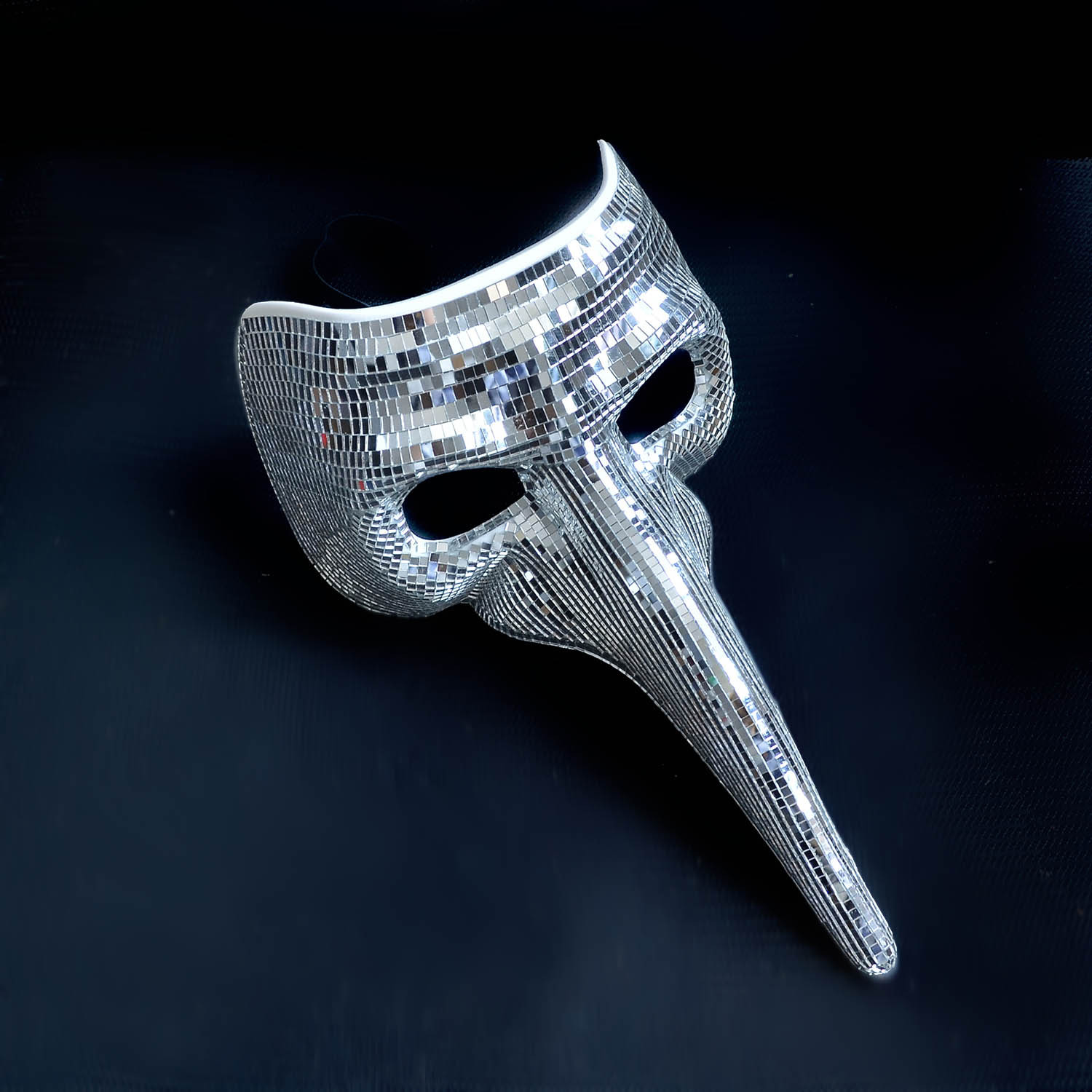 Sparkly Bird Beak Plague Doctor Mask