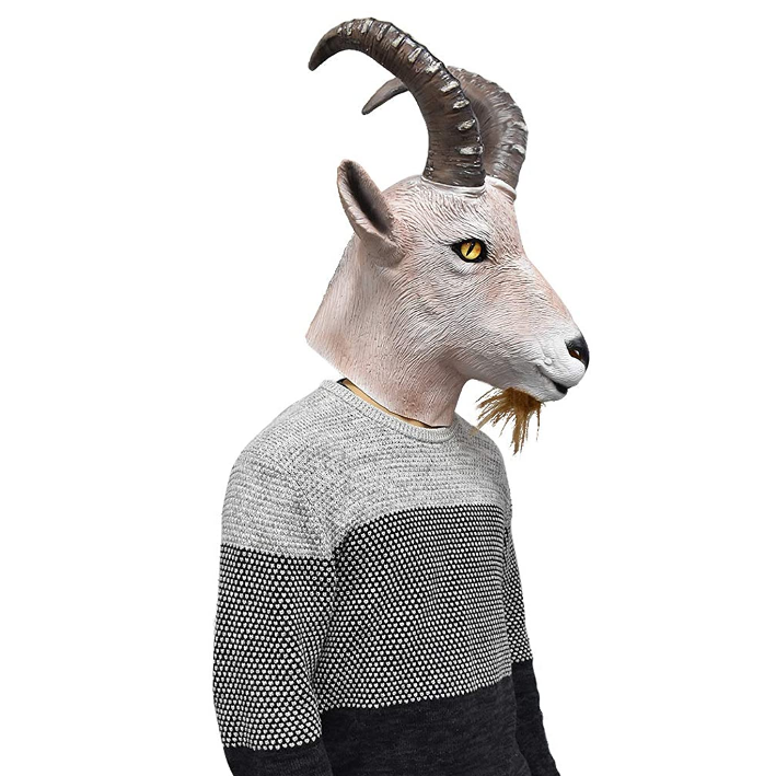 Full Overhead Goat Antelope Mask for Halloween & Costume Parties - Image 4