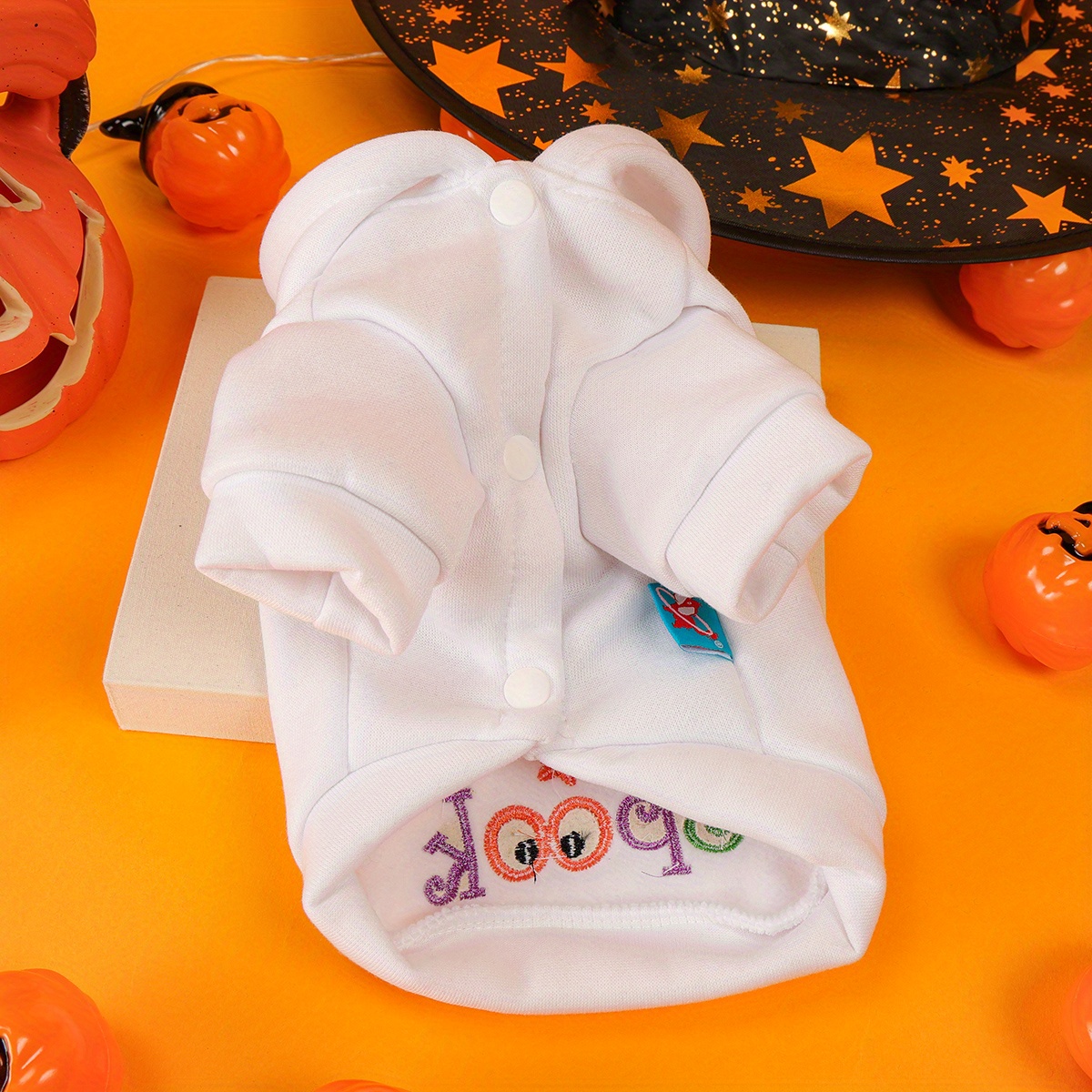 Halloween Pet Hoodie Sweater with Funny Embroidery for Dogs and Cats - Image 5