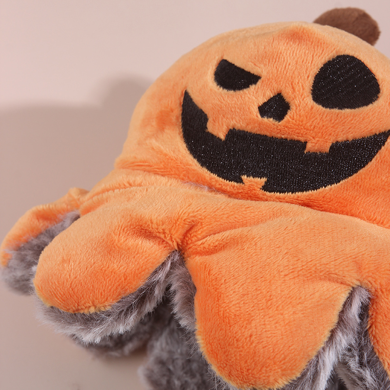Halloween Flip Pumpkin Octopus Plush Dog Toy with Squeaker - Image 5