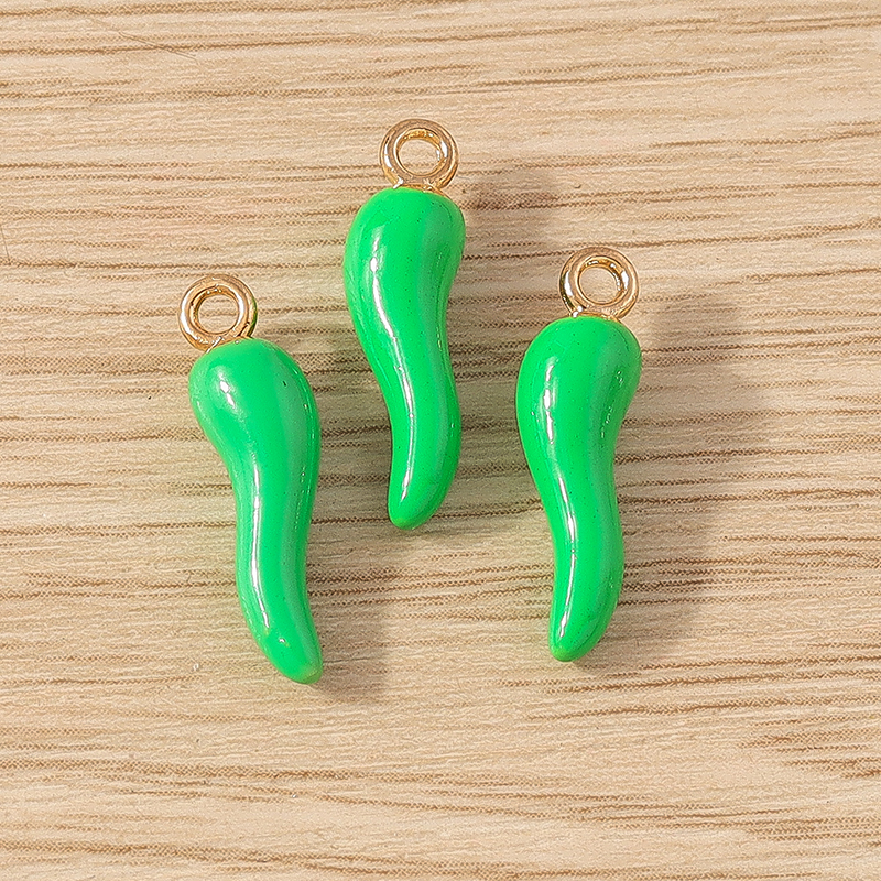 10pcs Colorful Resin Chili Pepper Charms 5x19mm for Jewelry Making DIY Crafts - Image 5