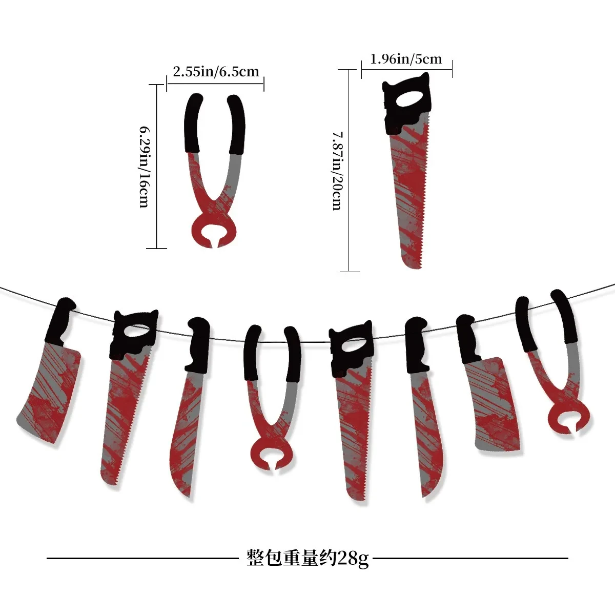 Halloween Bloodstain Ghost Festival Banner - Haunted House Party Garlands - Image 3