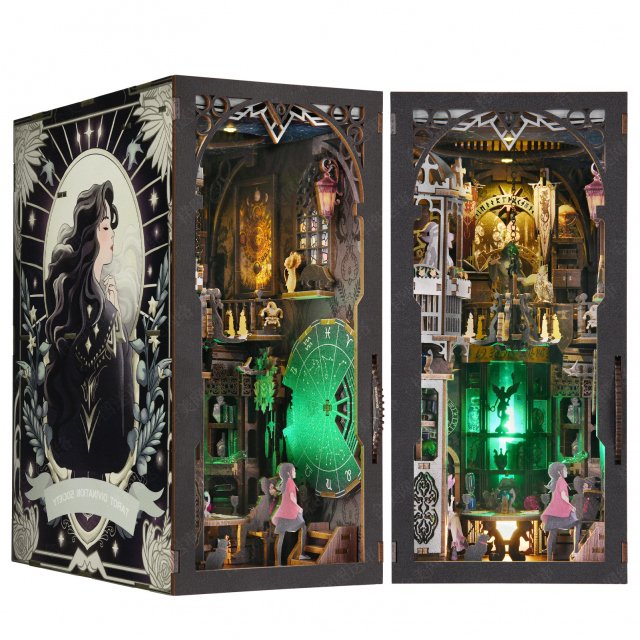 Magical Girl DIY Dollhouse Book Nook Kit - Enchanting 3D Model
