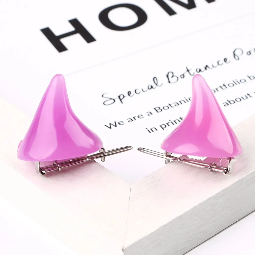 Halloween Demon Horn Hair Clips – Gothic Cosplay Costume Hairpins (1 Pair) - Image 5