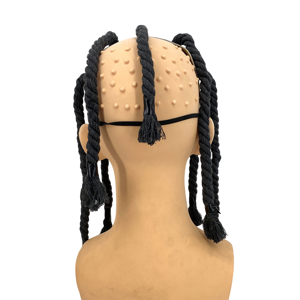 Unique Funny Halloween Mask with Braid for Cosplay and Parties - Image 2