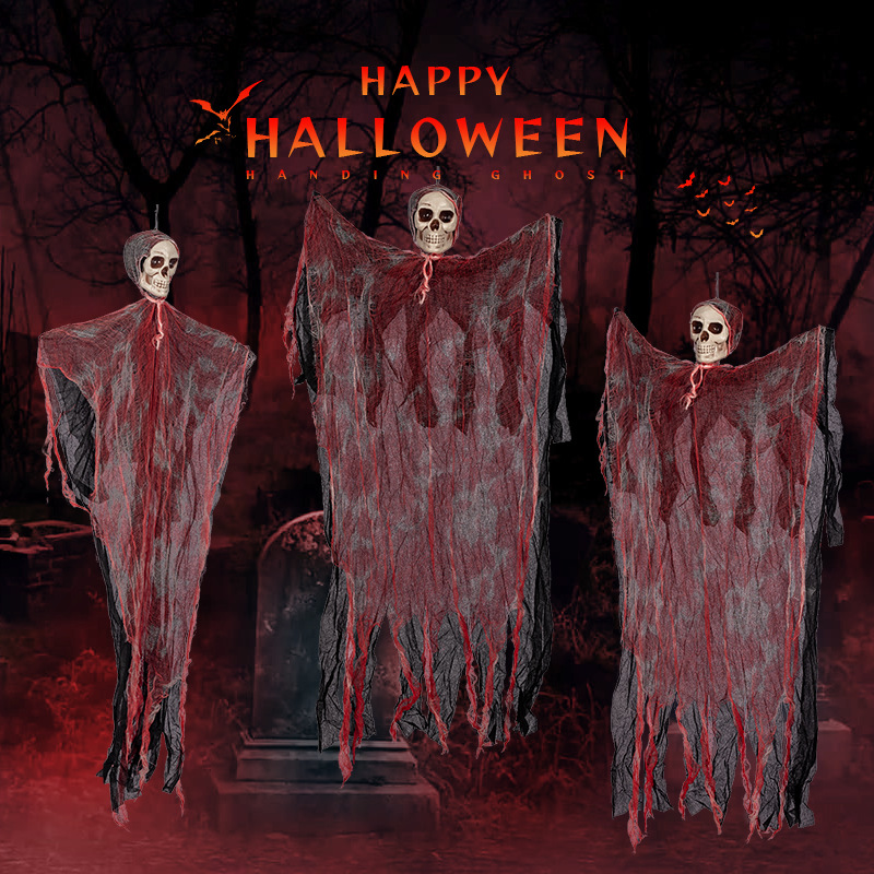 Halloween Hanging Skull Ghost Decorations - Image 2