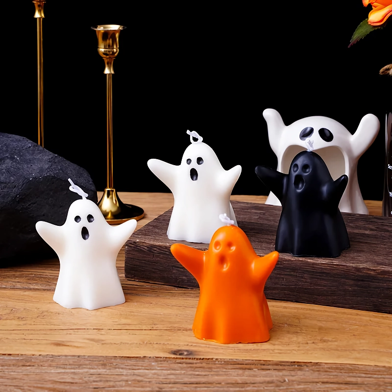 Halloween Ghost Candle - Scented Fall Aesthetic Candle for Home Decoration
