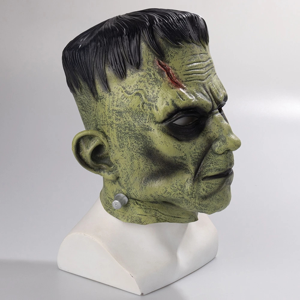 Frankenstein Cosplay Latex Mask for Halloween & Costume Parties - Image 2