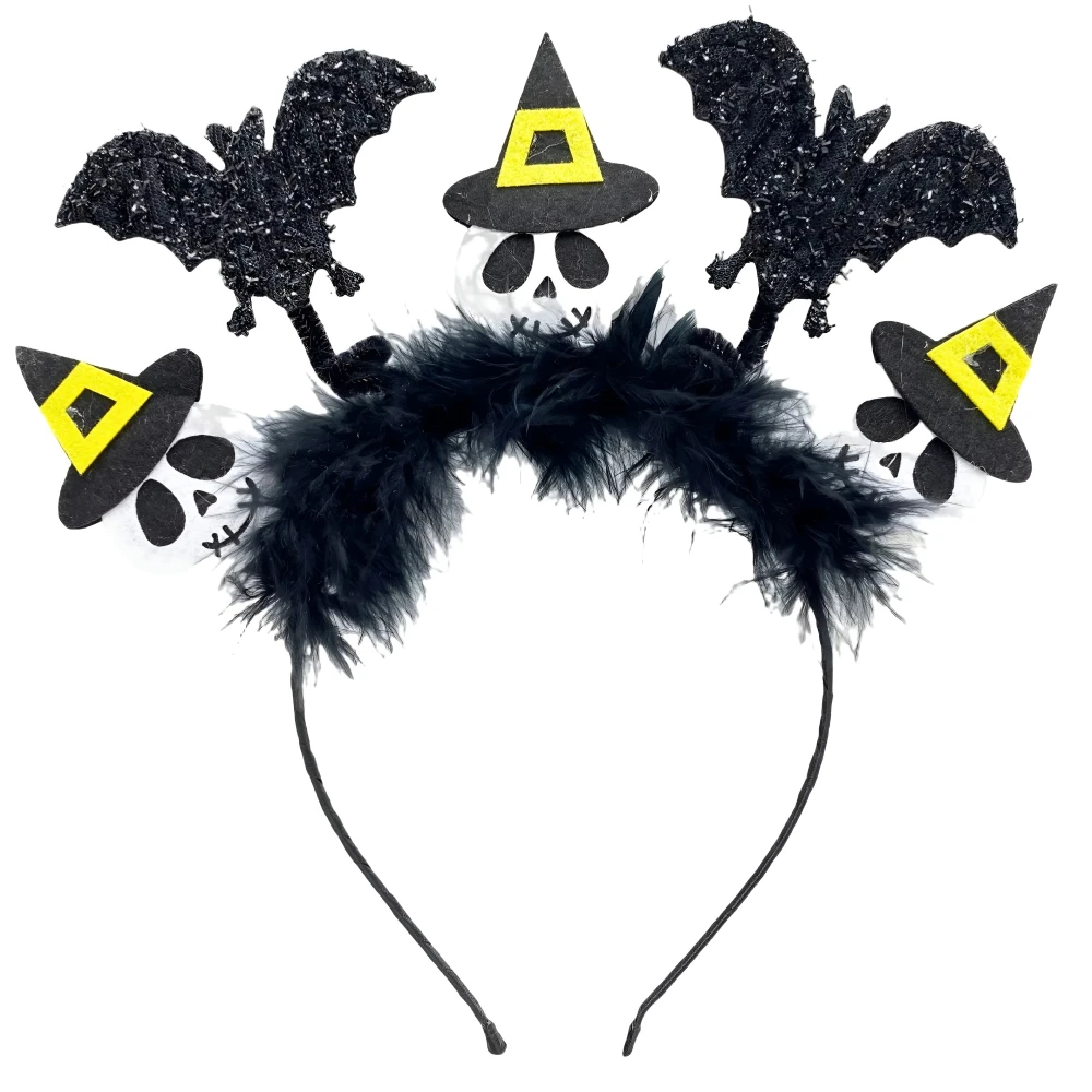 Halloween Bat Spider Headband - Spooky Pumpkin Hair Wear for Ghost Festival - Image 3