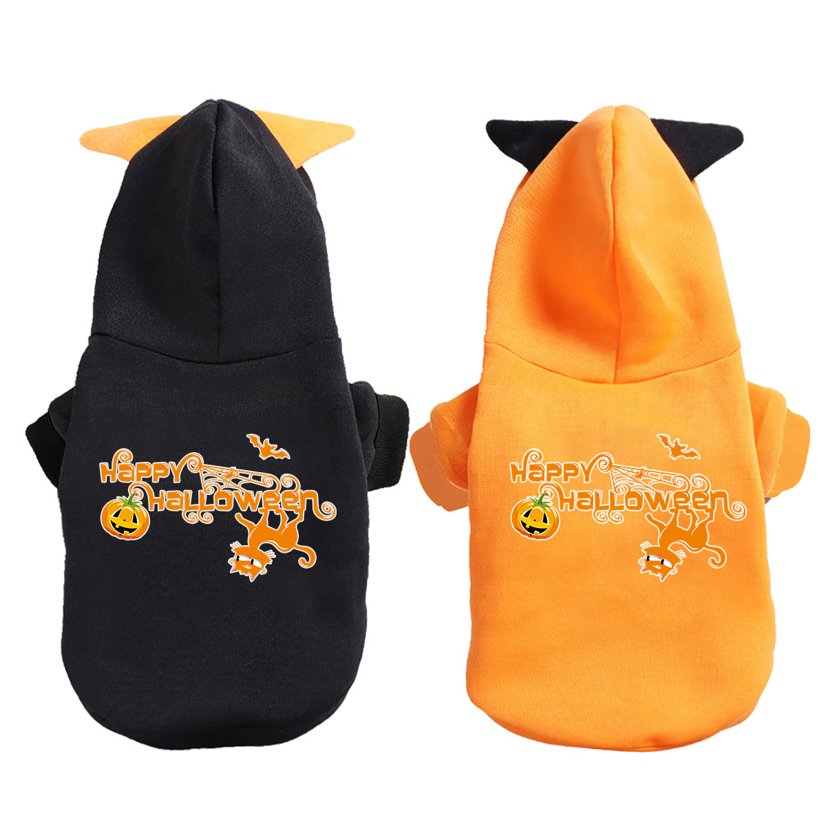 Cute Cartoon Print Pet Hoodie - Adorable Halloween Costume for Pets