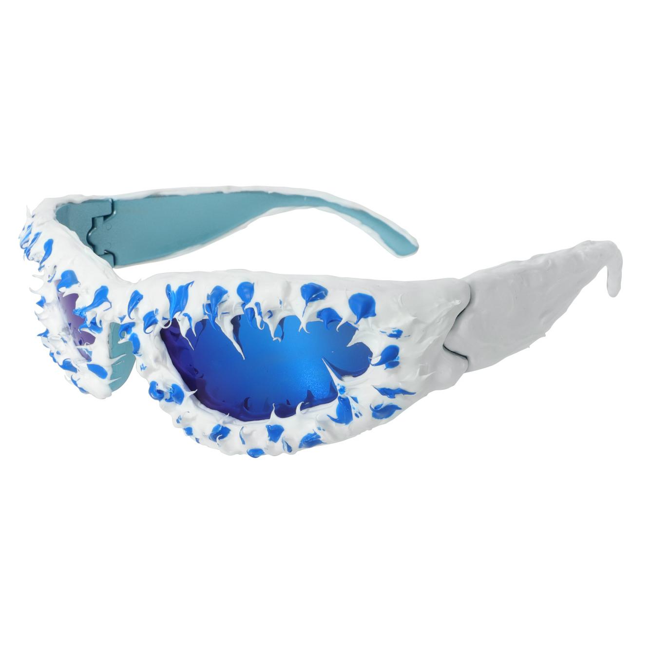 White & Blue