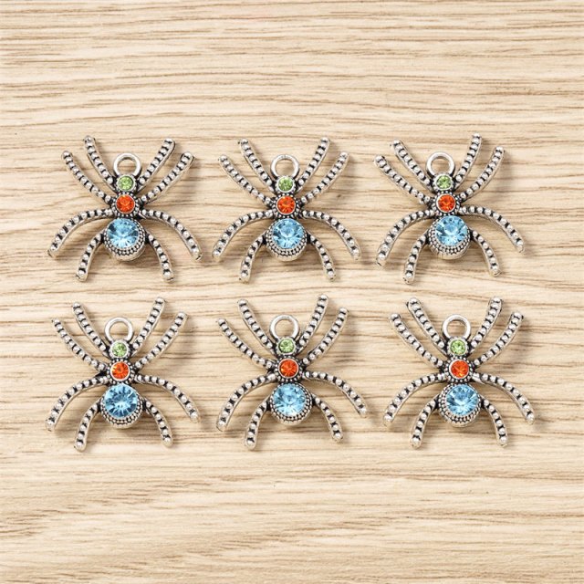 10pcs 0.86in Spider Charms for Jewelry Making DIY Crafts