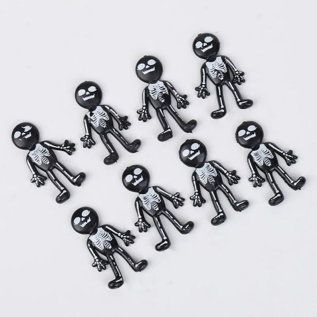 Stretchy Skeleton Halloween Toys - 30pcs Party Favors & Trick-or-Treat Gifts