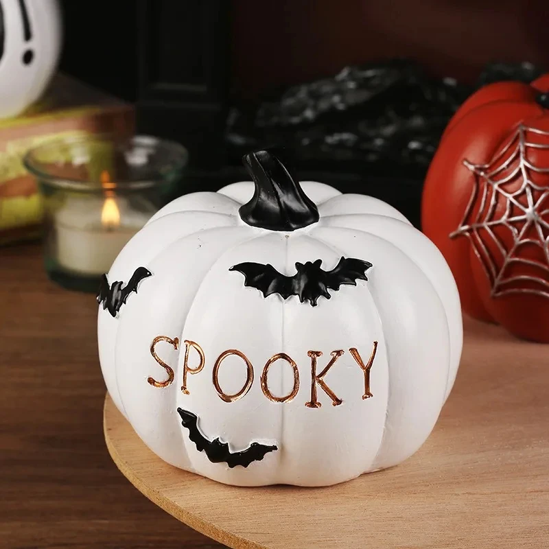 Spooky Halloween Pumpkin Table Ornament - Hocus Pocus Ghost Festival Decoration - Image 4