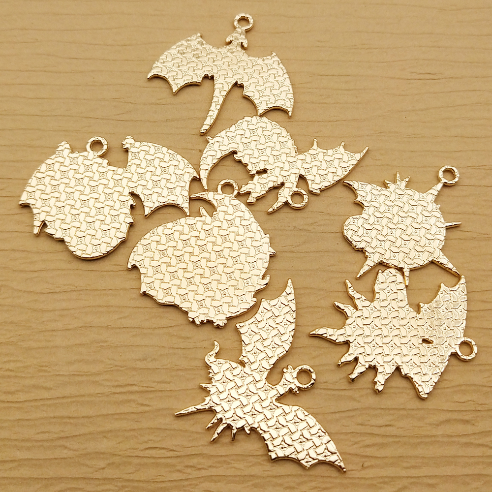 10-Piece Gold Plated Dragon Charms for Jewelry Making - Image 2
