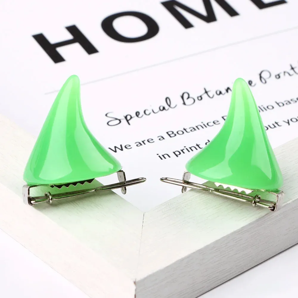 Halloween Demon Horn Hair Clips – Gothic Cosplay Costume Hairpins (1 Pair) - Image 4