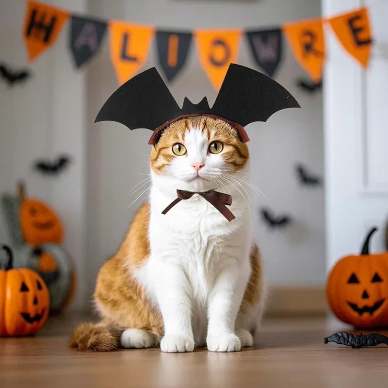 Halloween Bat Wings Headband for Pets - Image 2