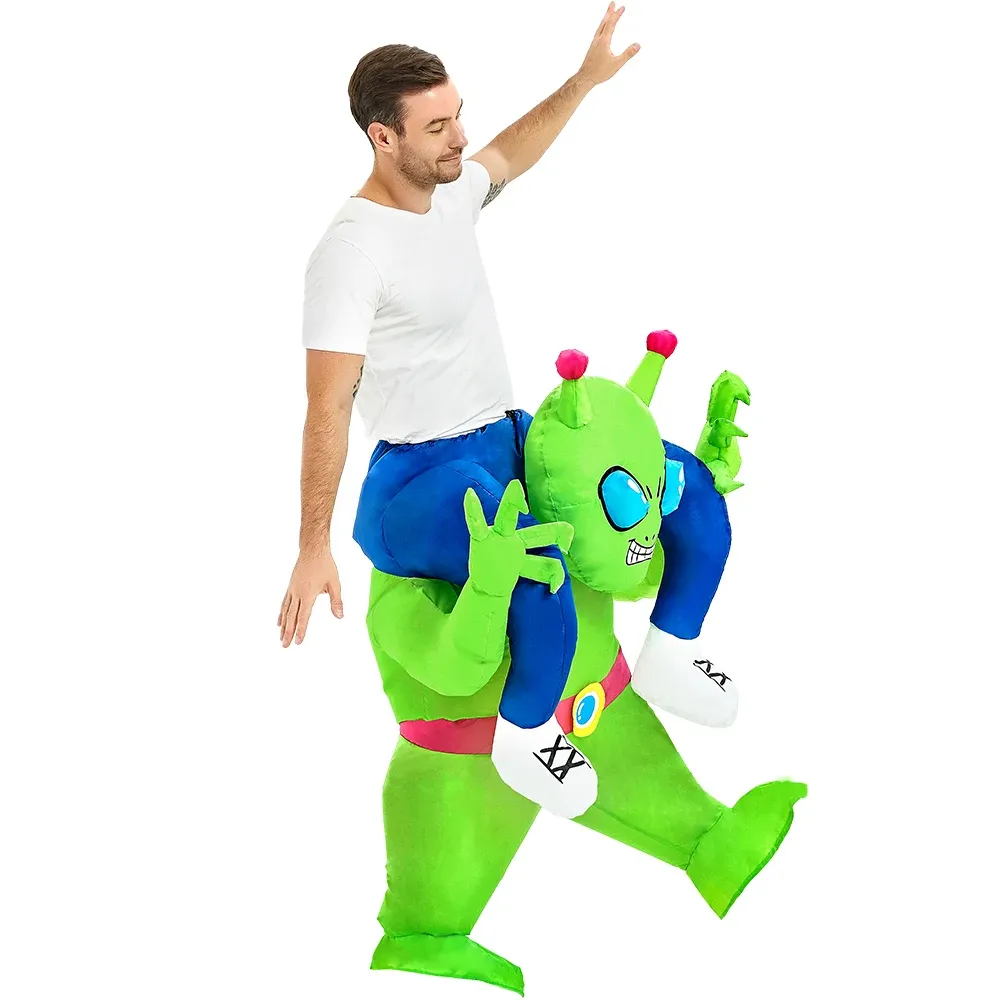 Inflatable Alien Ride-On Costume for Adults – Funny Halloween Cosplay Suit - Image 4