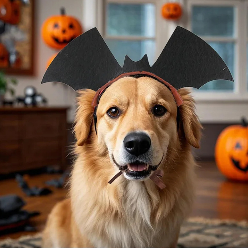 Halloween Bat Wings Headband for Pets - Image 3