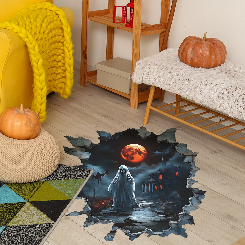 Faceless Ghost Wall Stickers - Creative Halloween Decorations - Image 3