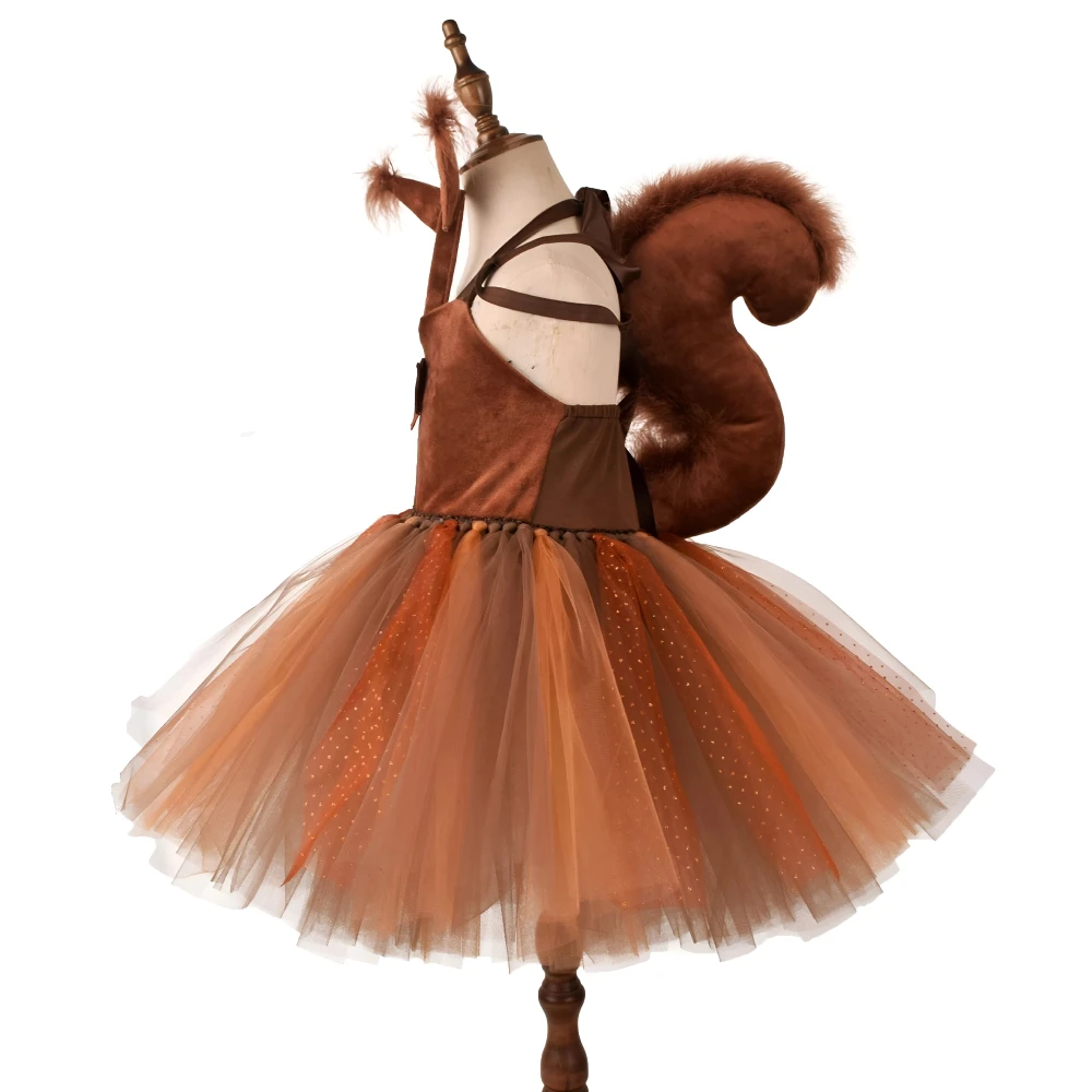 Children’s Squirrel Halloween & Role Play Costume Dress – Cute Animal Outfit - Image 7