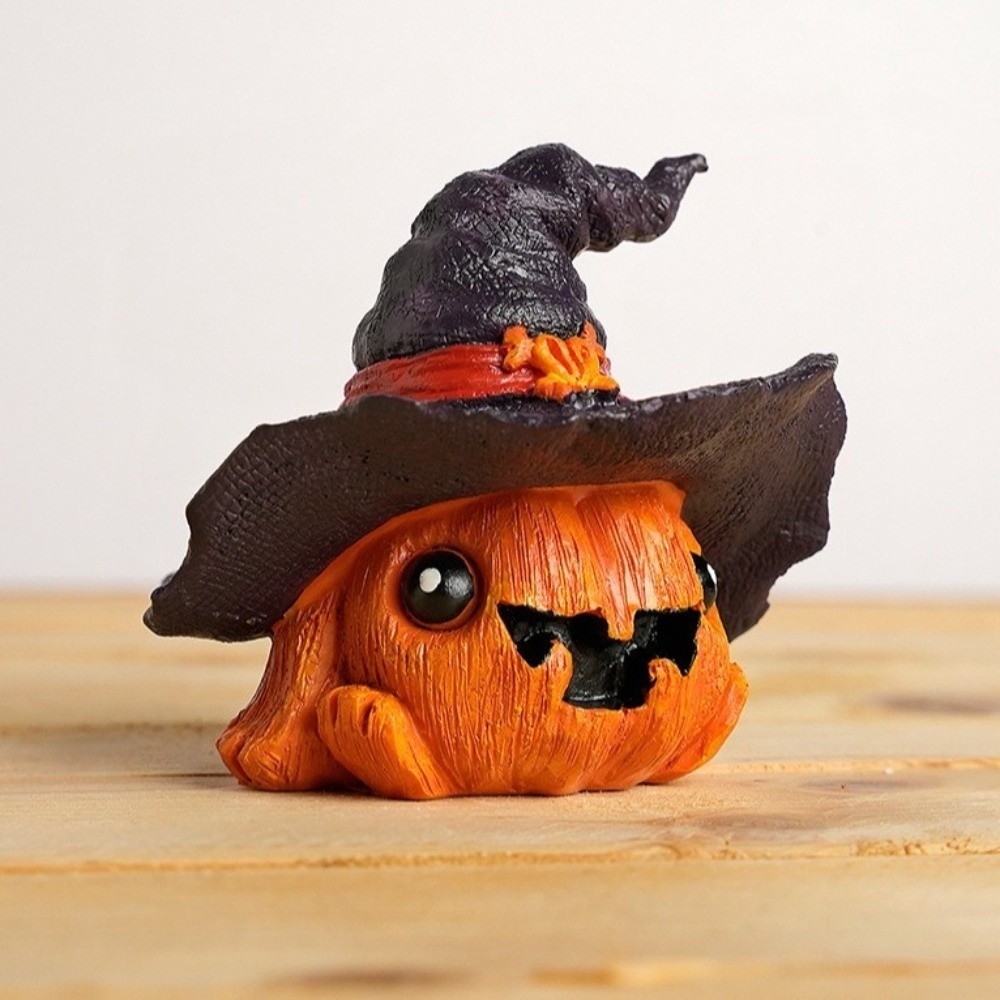 Halloween Cartoon Pumpkin Ornament Resin Ghost Decoration - Image 5
