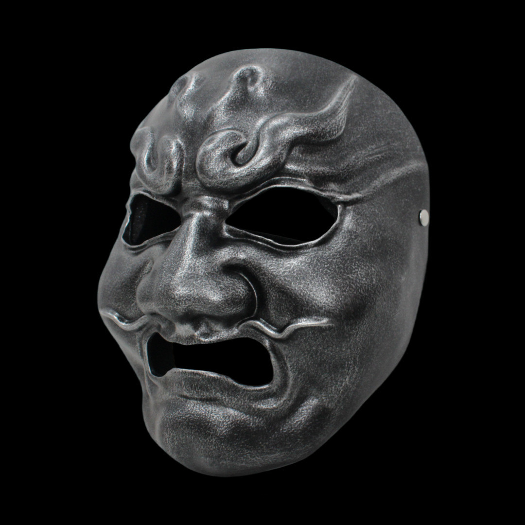 Handmade Chinese Mythical King Arhat Grimace Mask - Unique Resin Craft Party Mask - Image 4