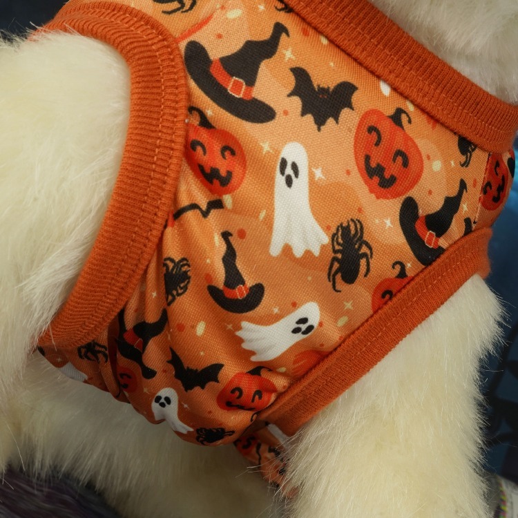 Halloween Pumpkin Bat Print Pet Costume Dress for Dogs and Cats - Image 5