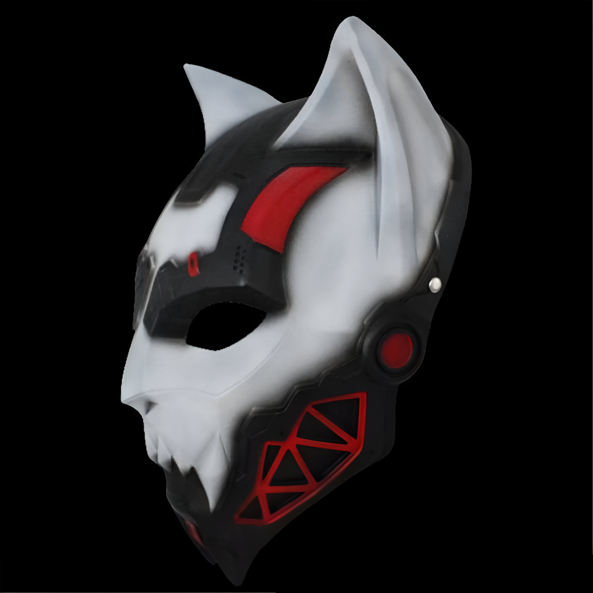 Halloween White Wolf Demon Mask Full Face Cosplay Costume Mask - Image 4